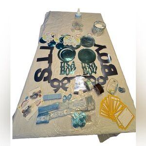 Baby Boy Shower Decoration Set